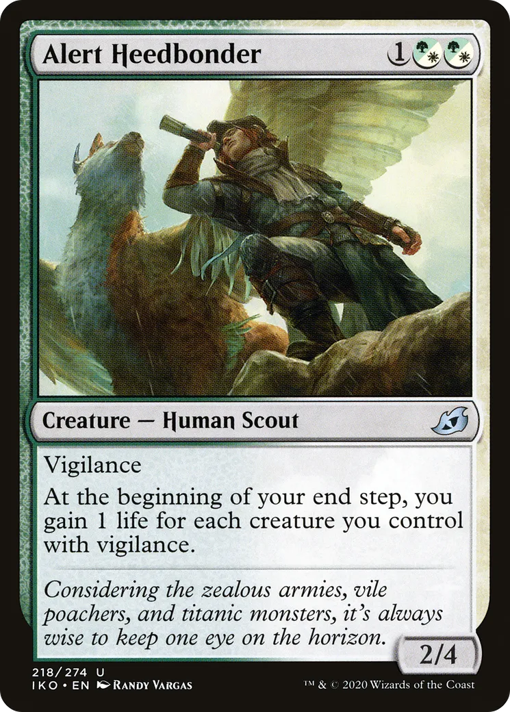 Alert Heedbonder — Ikoria: Lair of Behemoths — Magic: The Gathering