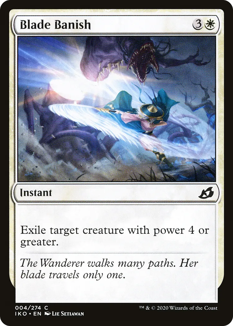 Blade Banish — Ikoria: Lair of Behemoths — Magic: The Gathering