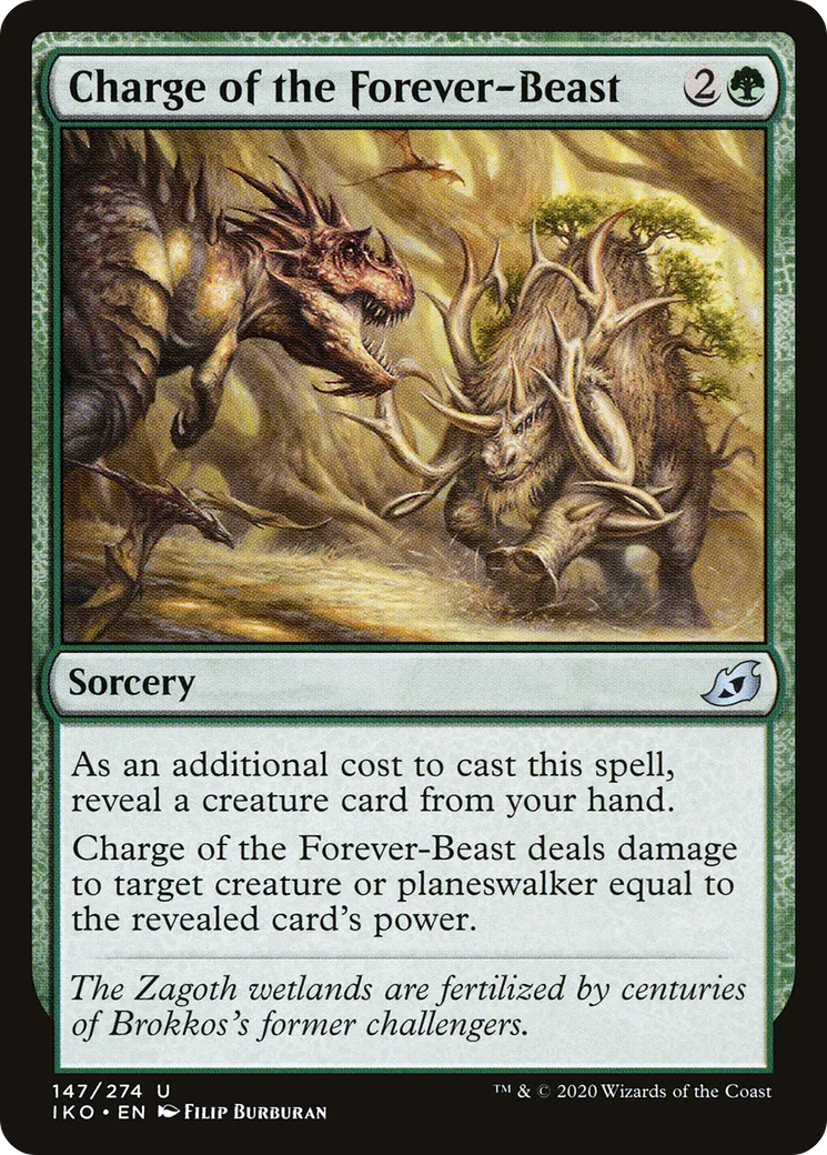Charge de la Bête d'éternité — Ikoria: Lair of Behemoths — Magic: The Gathering