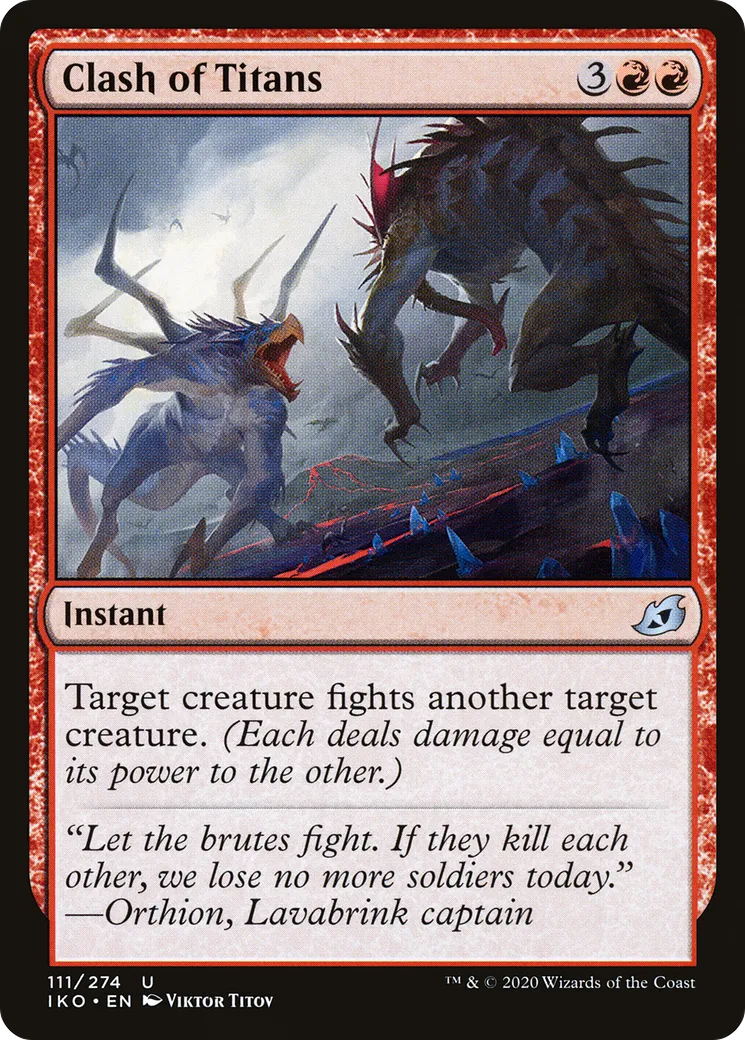 Choc des titans — Ikoria: Lair of Behemoths — Magic: The Gathering