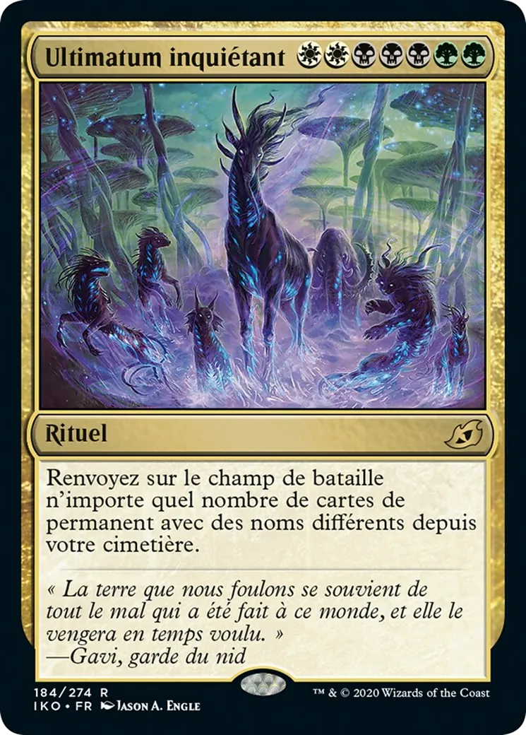 Ultimatum inquiétant — Ikoria: Lair of Behemoths — Magic: The Gathering