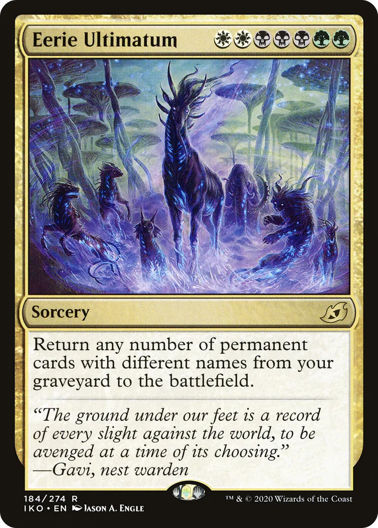 Ultimatum inquiétant — Ikoria: Lair of Behemoths — Magic: The Gathering