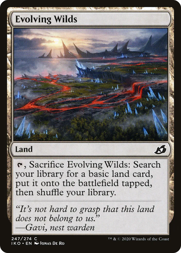 Evolving Wilds — Ikoria: Lair of Behemoths — Magic: The Gathering