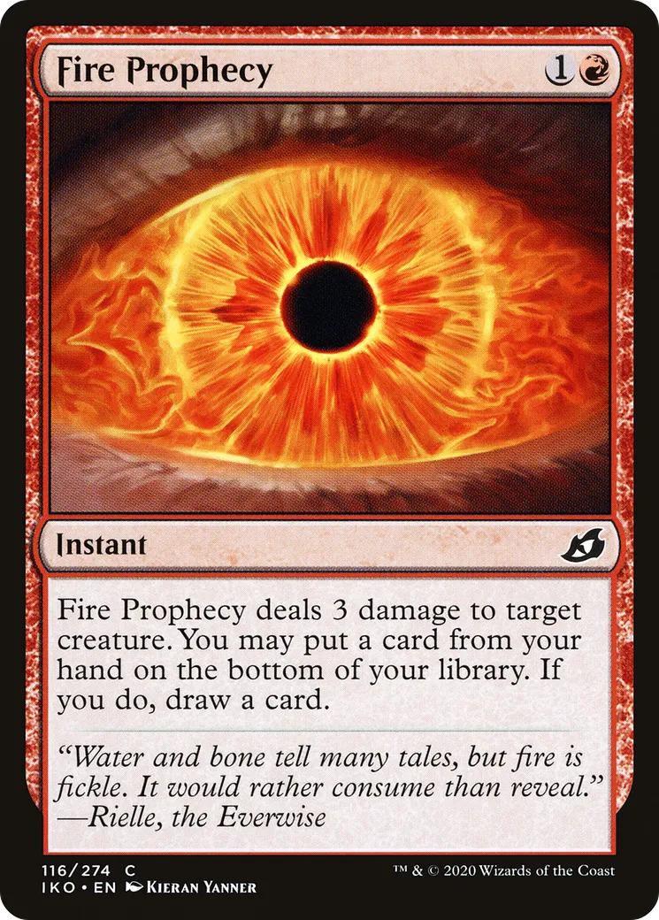 Prophétie de feu — Ikoria: Lair of Behemoths — Magic: The Gathering