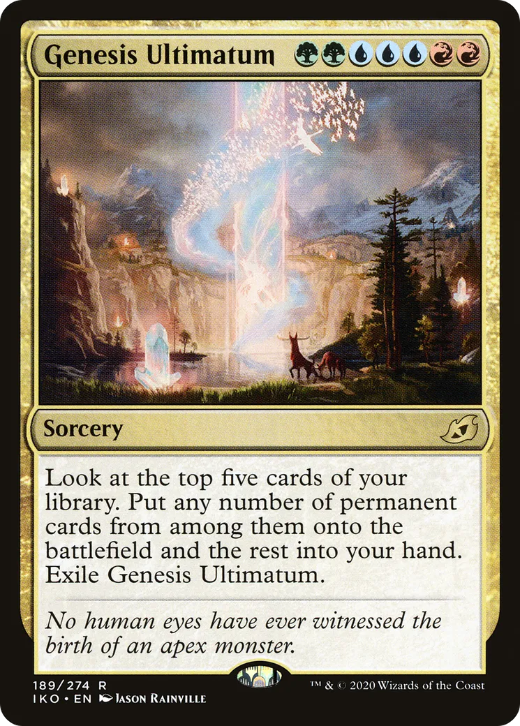 Ultimatum de genèse — Ikoria: Lair of Behemoths — Magic: The Gathering