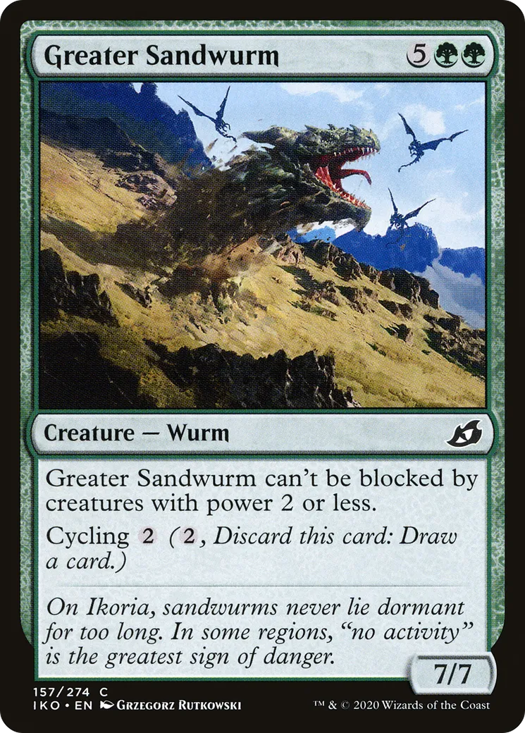 Grande guivre des sables — Ikoria: Lair of Behemoths — Magic: The Gathering