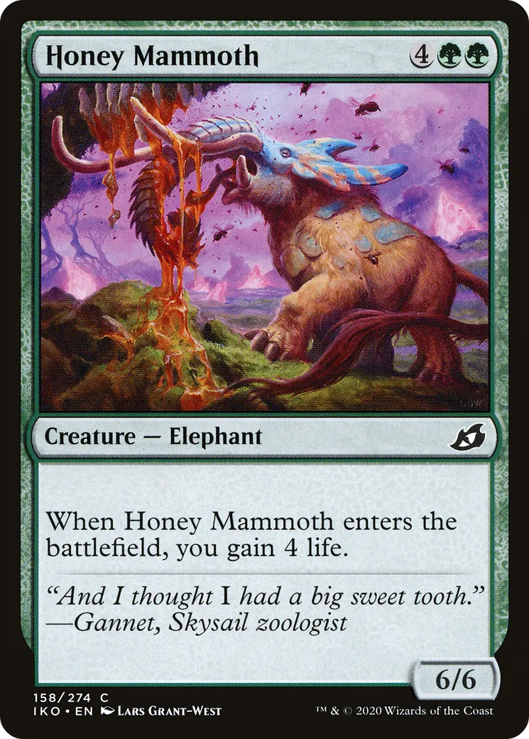 Honey Mammoth — Ikoria: Lair of Behemoths — Magic: The Gathering