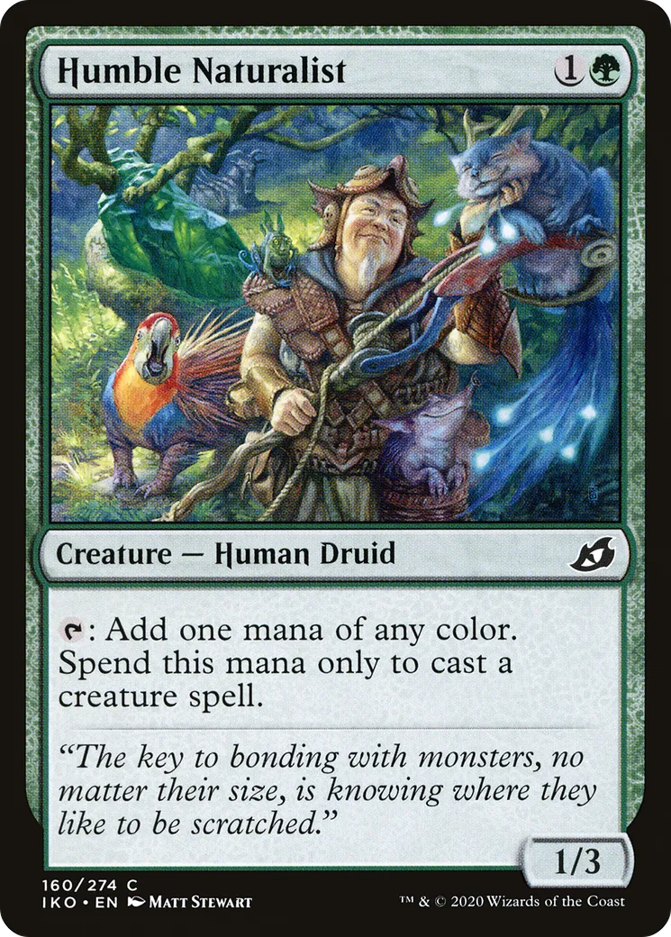 Humble Naturalist — Ikoria: Lair of Behemoths — Magic: The Gathering