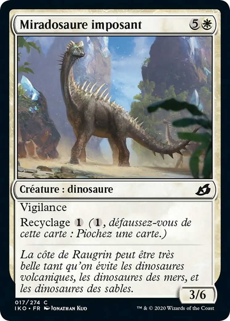 Miradosaure imposant — Ikoria: Lair of Behemoths — Magic: The Gathering