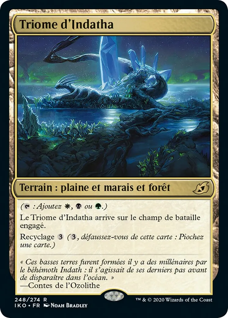 Triome d'Indatha — Ikoria: Lair of Behemoths — Magic: The Gathering