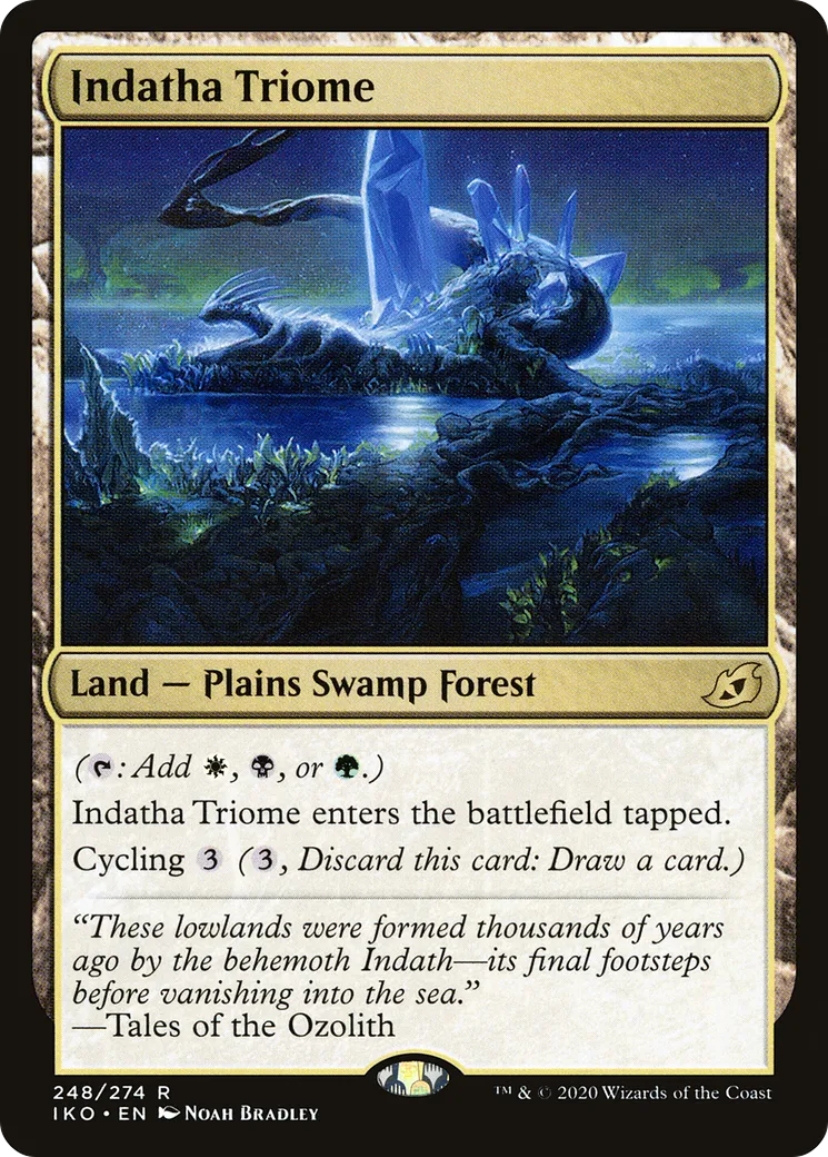 Triome d'Indatha — Ikoria: Lair of Behemoths — Magic: The Gathering