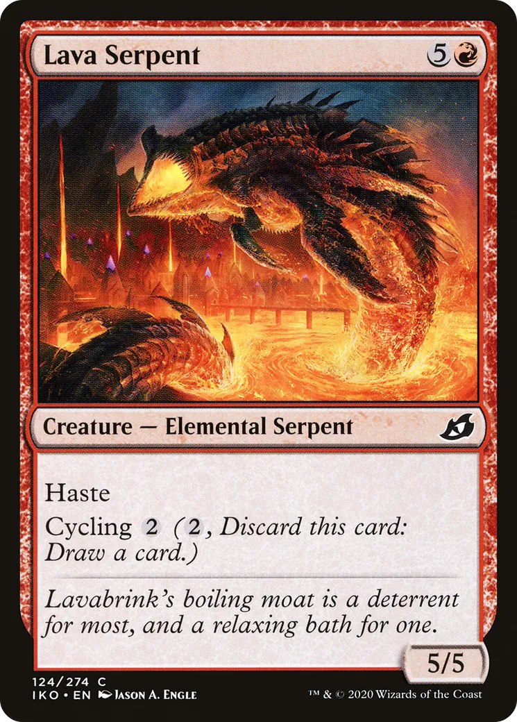 Lava Serpent — Ikoria: Lair of Behemoths — Magic: The Gathering