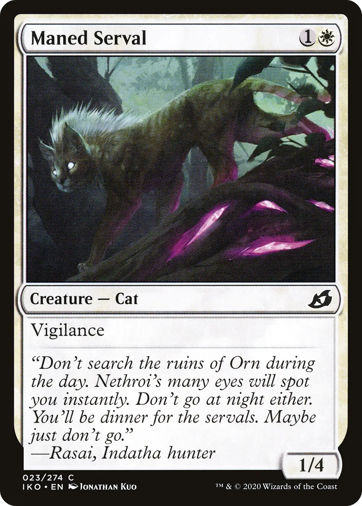 Maned Serval — Ikoria: Lair of Behemoths — Magic: The Gathering