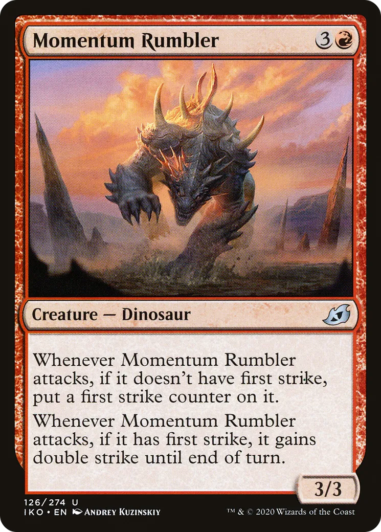 Momentum Rumbler — Ikoria: Lair of Behemoths — Magic: The Gathering