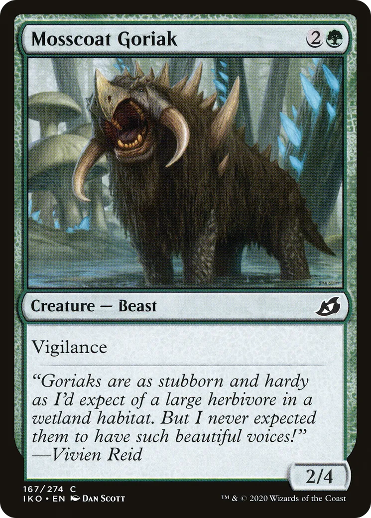 Mosscoat Goriak — Ikoria: Lair of Behemoths — Magic: The Gathering