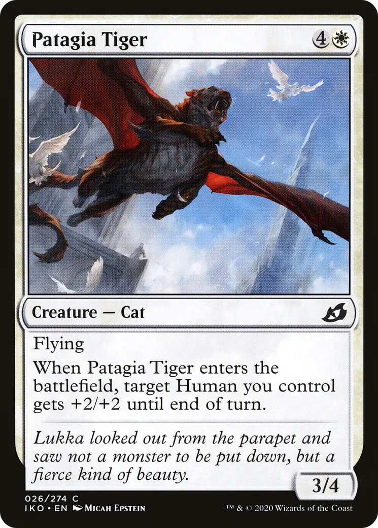 Tigre à patagia — Ikoria: Lair of Behemoths — Magic: The Gathering