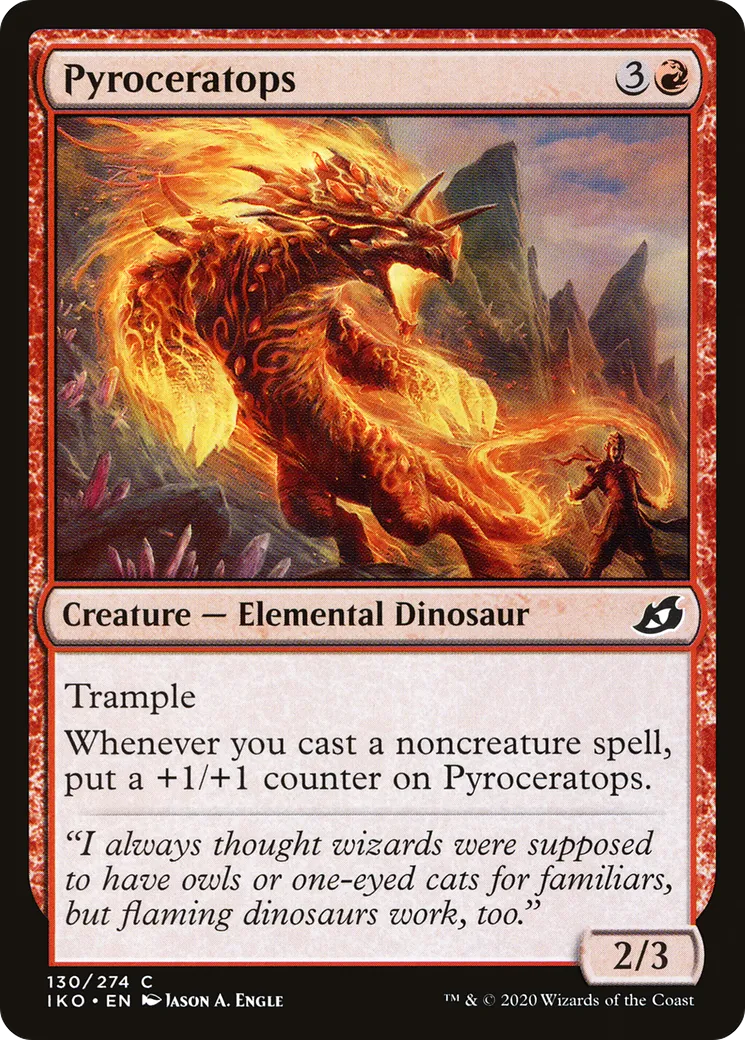 Pyrocératops — Ikoria: Lair of Behemoths — Magic: The Gathering