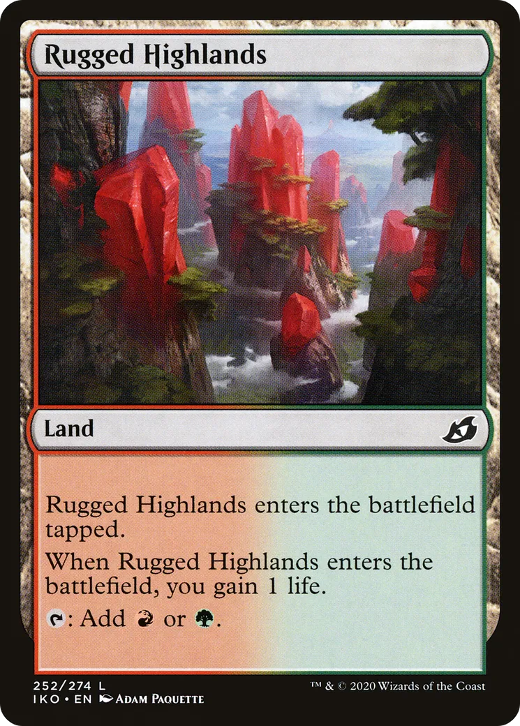 Rugged Highlands — Ikoria: Lair of Behemoths — Magic: The Gathering