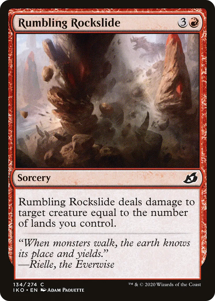 Rumbling Rockslide — Ikoria: Lair of Behemoths — Magic: The Gathering