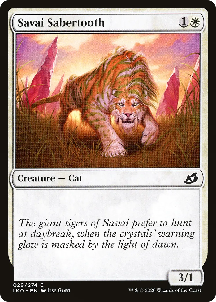 Smilodon de Savaï — Ikoria: Lair of Behemoths — Magic: The Gathering