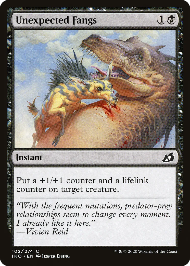 Unexpected Fangs — Ikoria: Lair of Behemoths — Magic: The Gathering