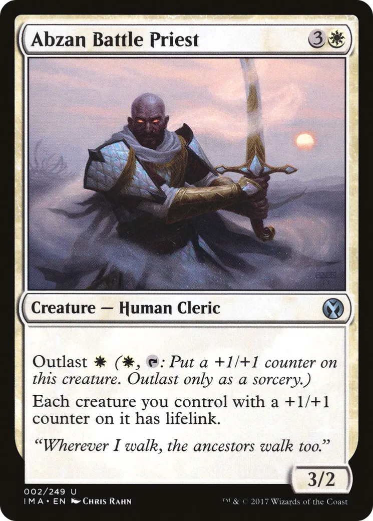 Abzan Battle Priest — Iconic Masters — Magic: The Gathering