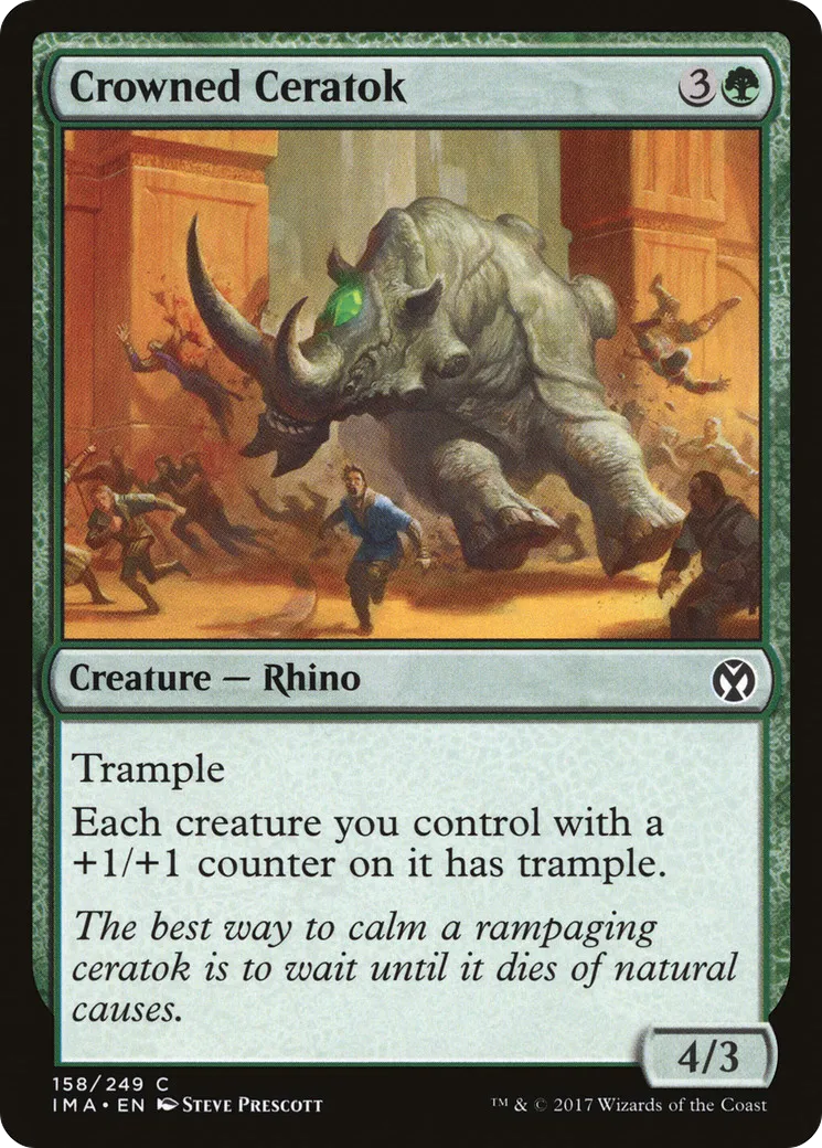 Crowned Ceratok — Iconic Masters — Magic: The Gathering