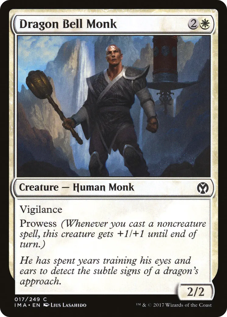 Moine de la cloche aux dragons — Iconic Masters — Magic: The Gathering