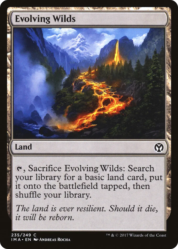 Evolving Wilds — Iconic Masters — Magic: The Gathering