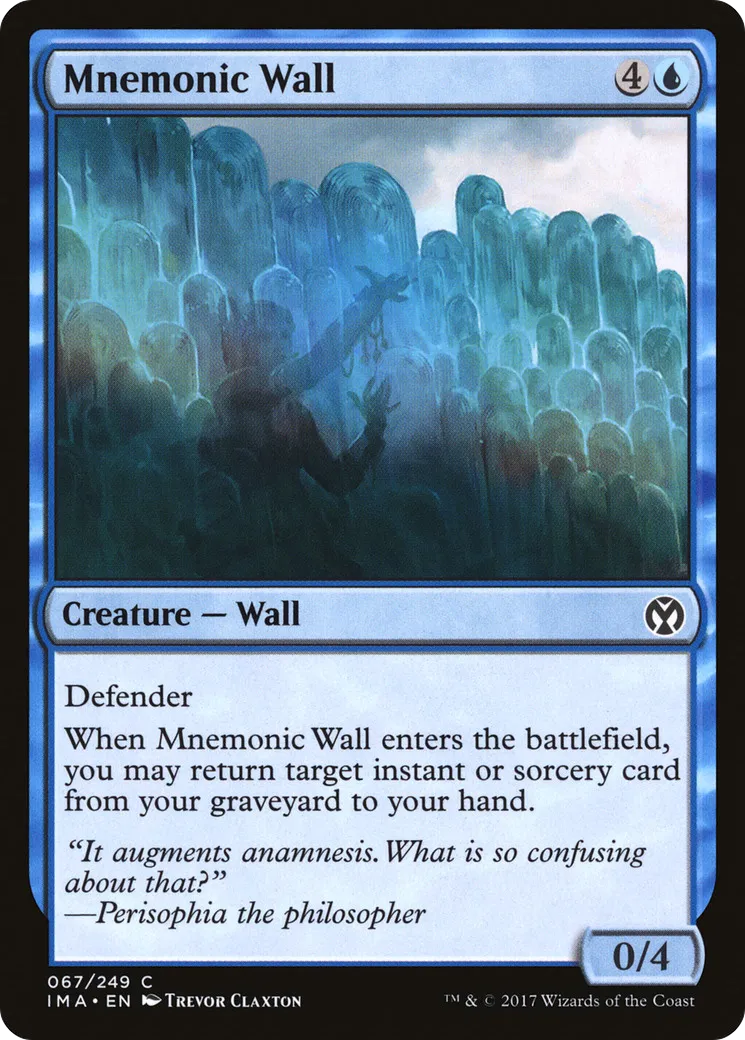 Mur mnémonique — Iconic Masters — Magic: The Gathering