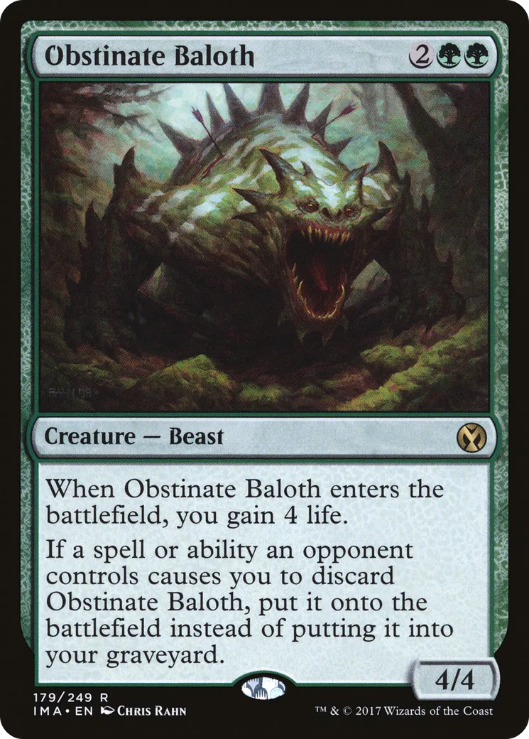 Obstinate Baloth — Iconic Masters — Magic: The Gathering