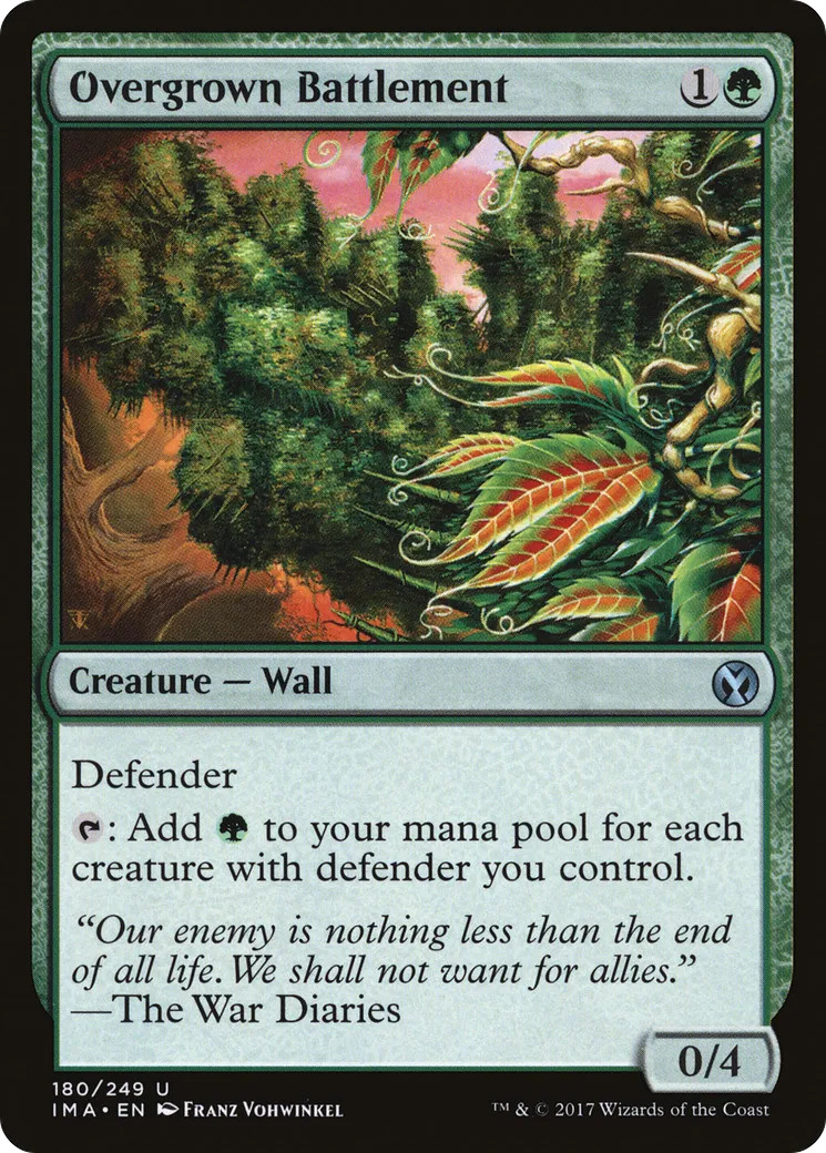 Overgrown Battlement — Iconic Masters — Magic: The Gathering