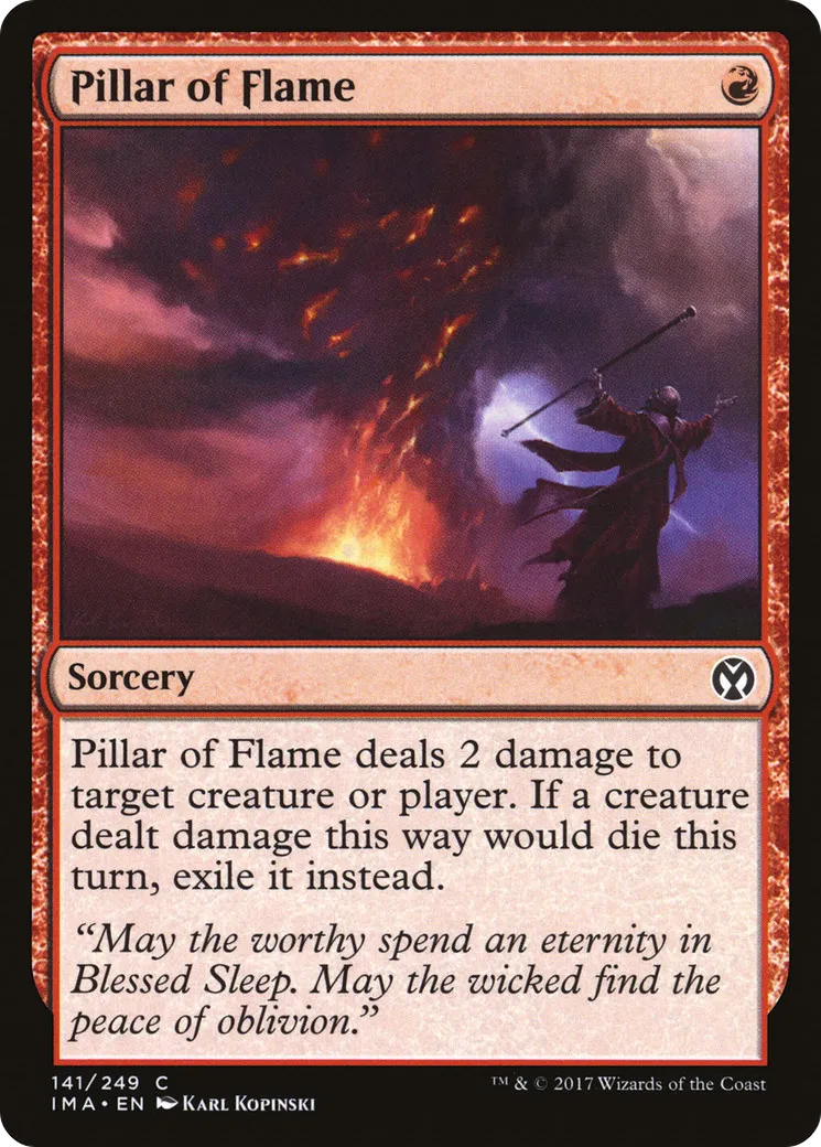 Pilier de flammes — Iconic Masters — Magic: The Gathering