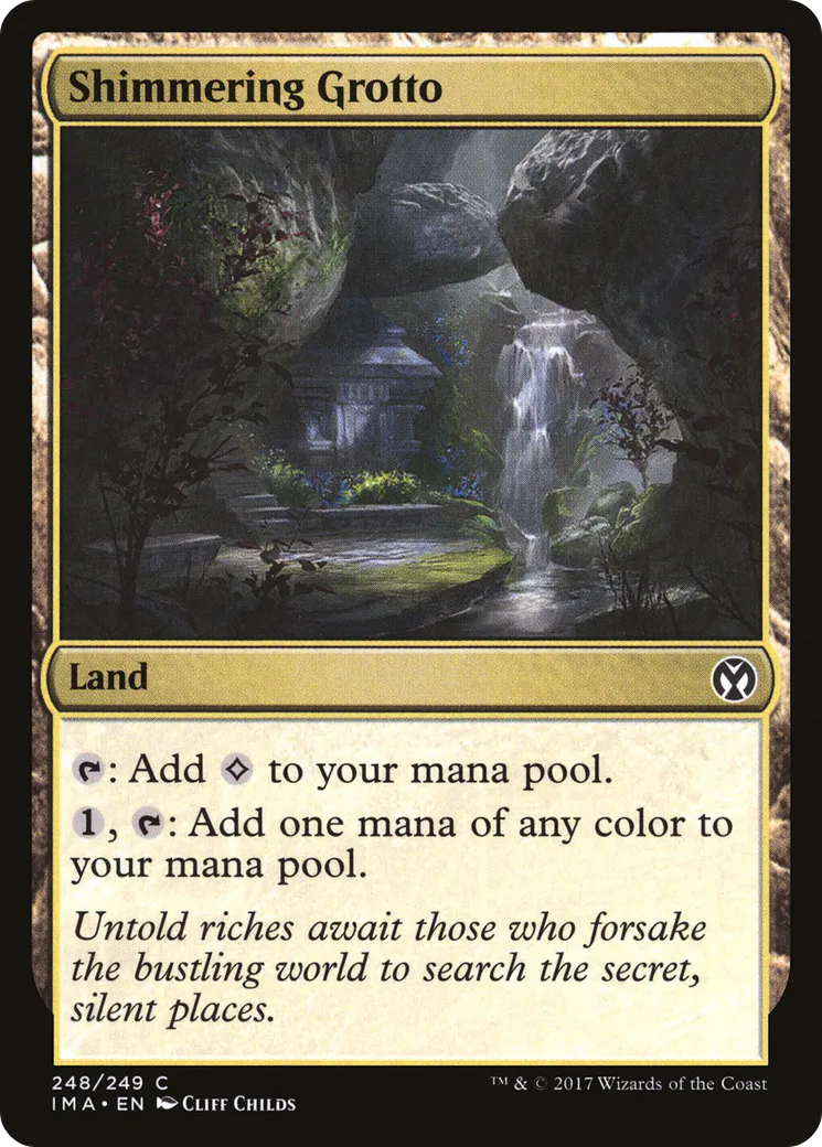 Grotte chatoyante — Iconic Masters — Magic: The Gathering
