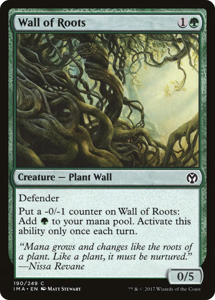 Mur de racines — Iconic Masters — Magic: The Gathering