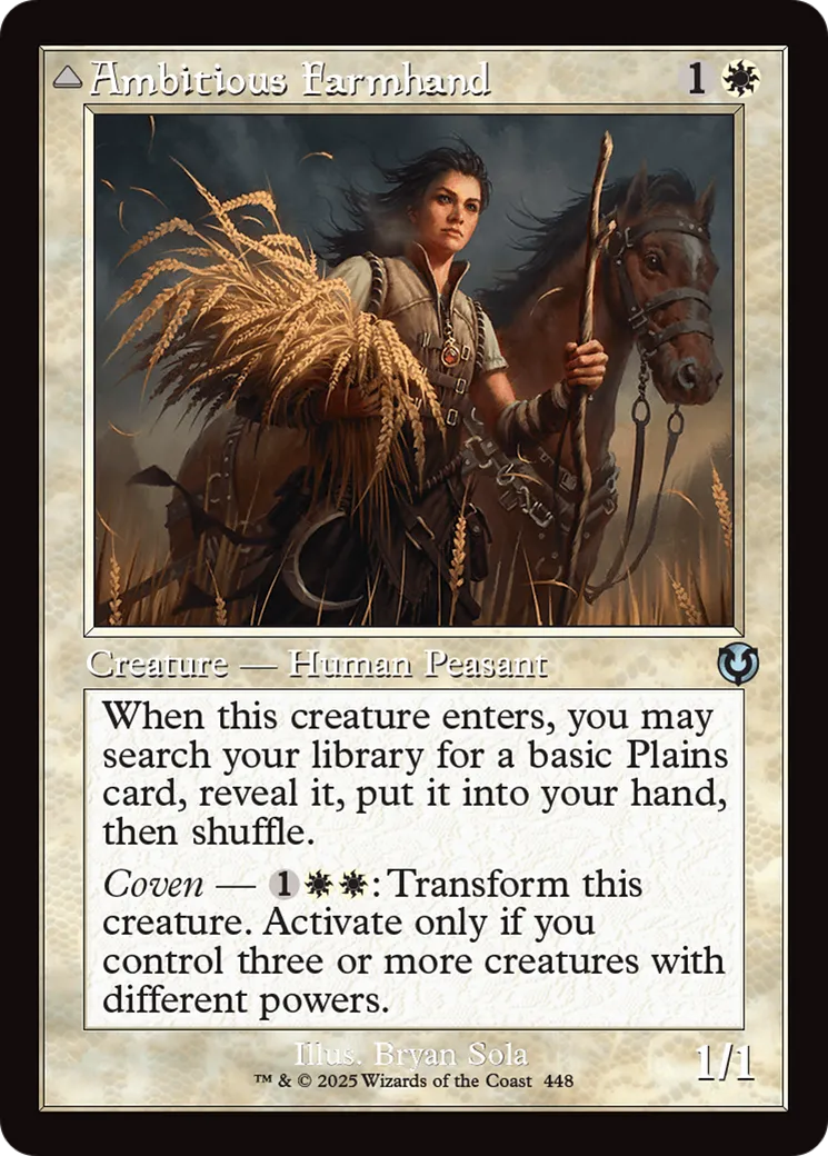 Ambitious Farmhand // Seasoned Cathar — Innistrad Remastered — Magic: The Gathering