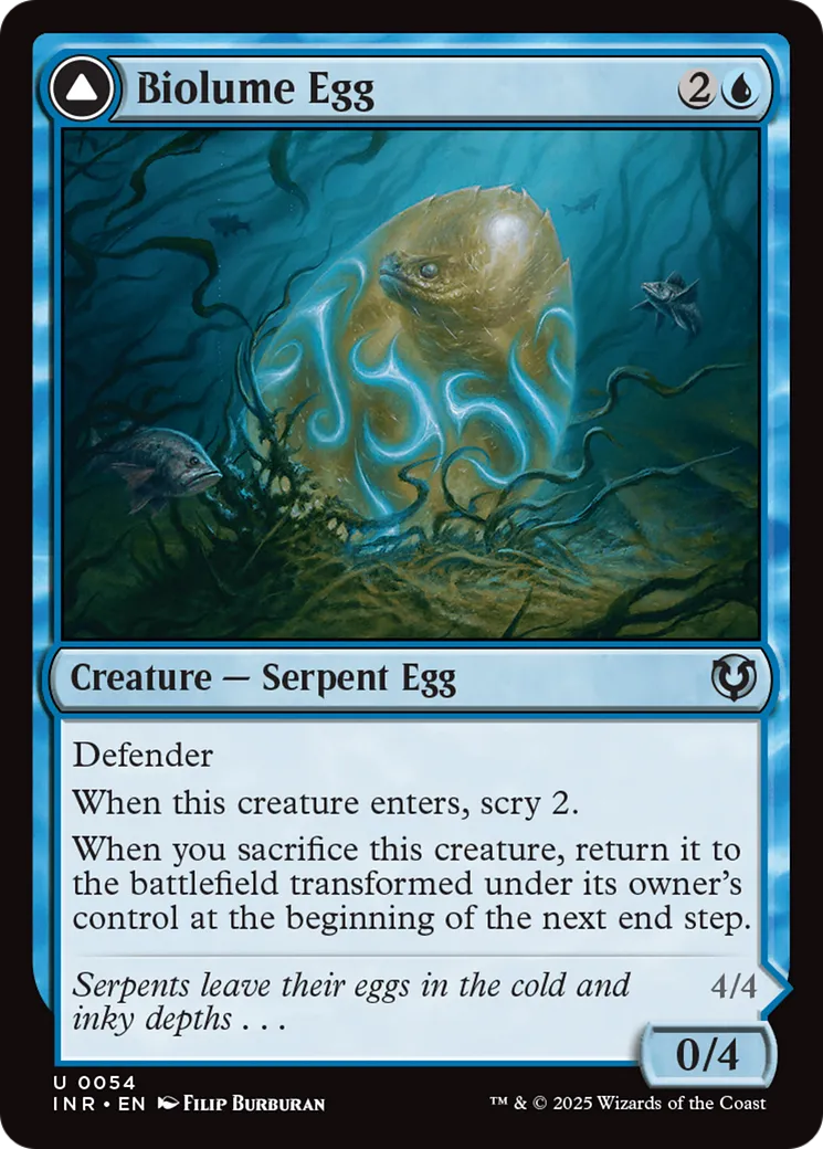 Œuf de biolume // Serpent biolume — Innistrad Remastered — Magic: The Gathering