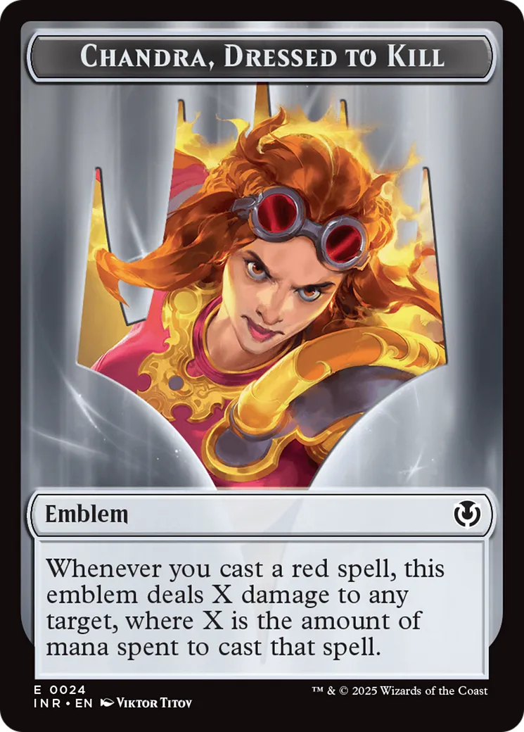 Chandra, Dressed to Kill Emblem — Innistrad Remastered — Magic: The Gathering