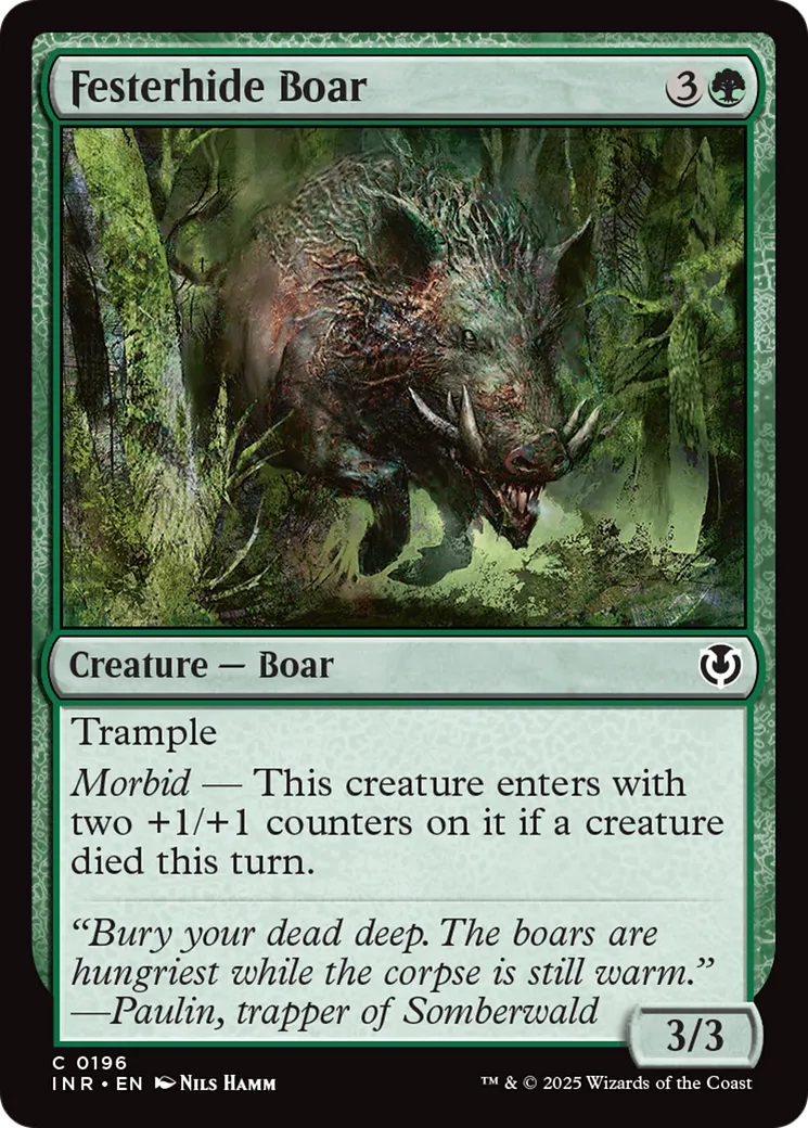 Festerhide Boar — Innistrad Remastered — Magic: The Gathering