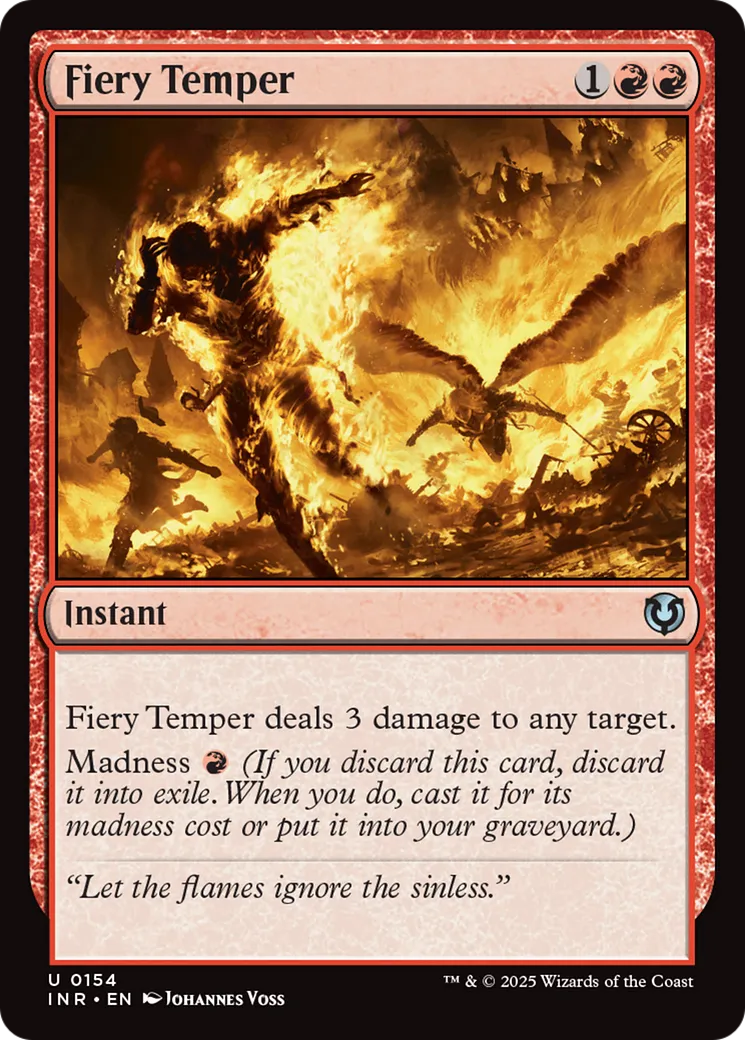 Fiery Temper — Innistrad Remastered — Magic: The Gathering