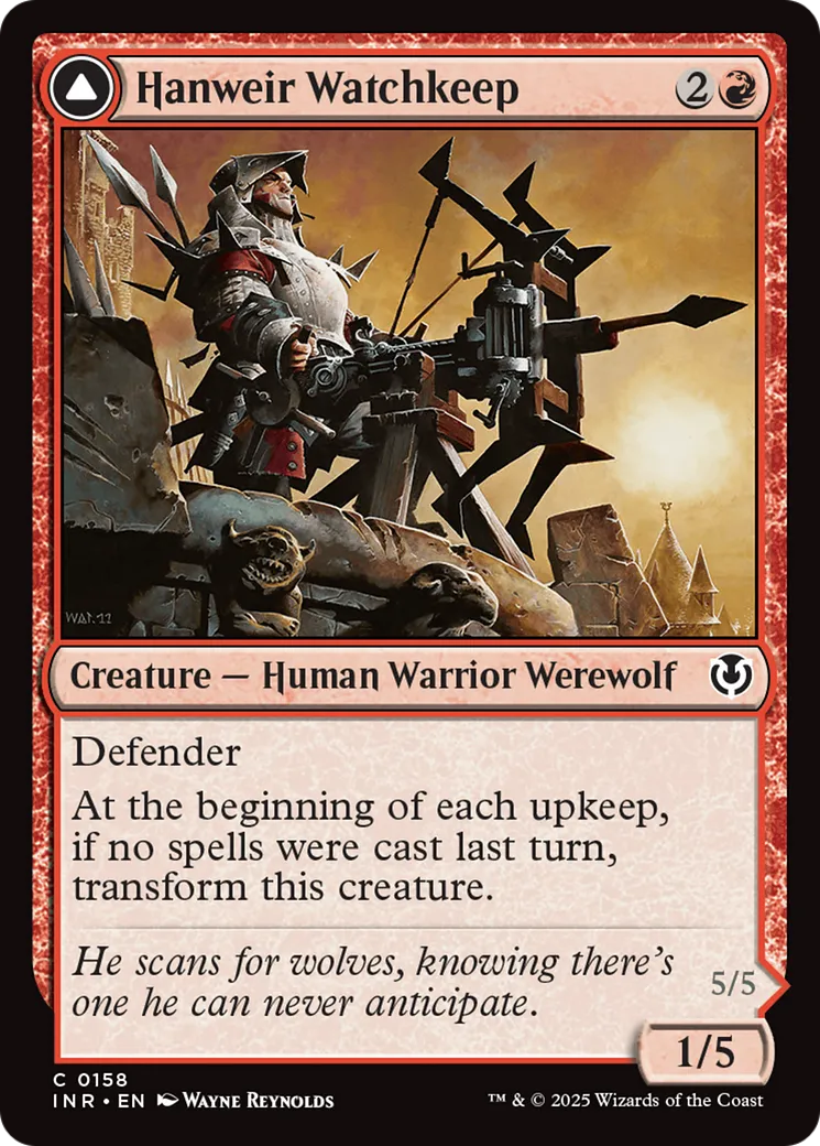 Hanweir Watchkeep // Bane of Hanweir — Innistrad Remastered — Magic: The Gathering