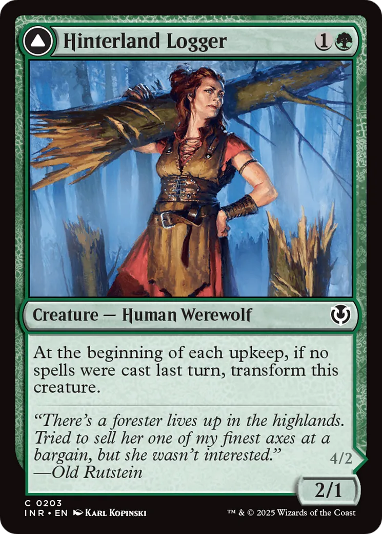 Hinterland Logger // Timber Shredder — Innistrad Remastered — Magic: The Gathering