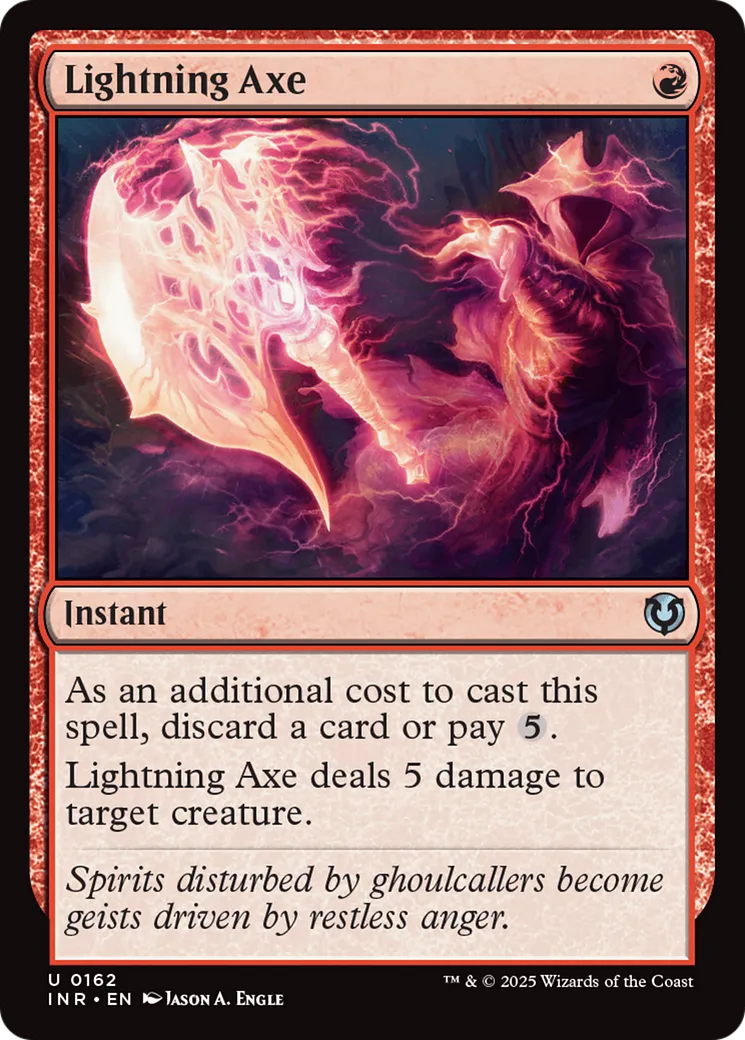 Lightning Axe — Innistrad Remastered — Magic: The Gathering