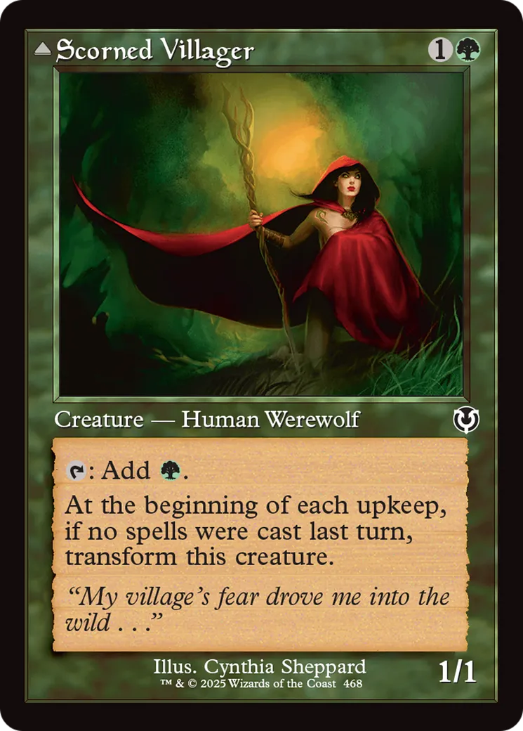 Scorned Villager // Moonscarred Werewolf — Innistrad Remastered — Magic: The Gathering