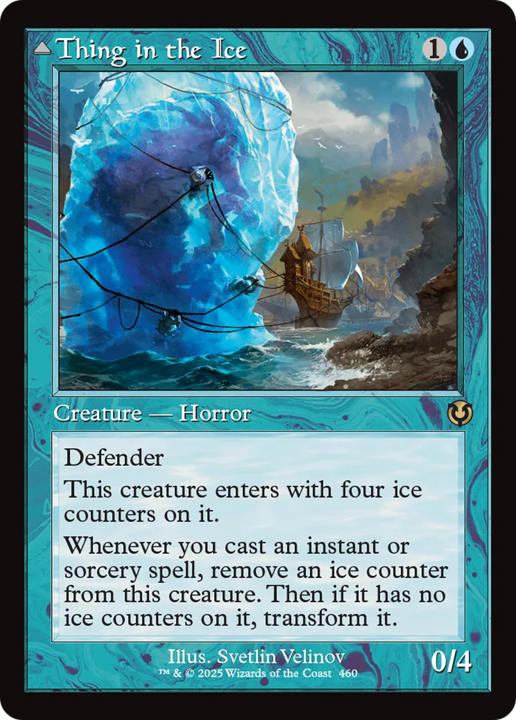 Spécimen pris dans la glace // Horreur éveillée — Innistrad Remastered — Magic: The Gathering