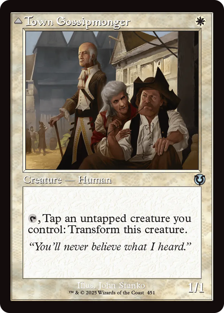 Town Gossipmonger // Incited Rabble — Innistrad Remastered — Magic: The Gathering