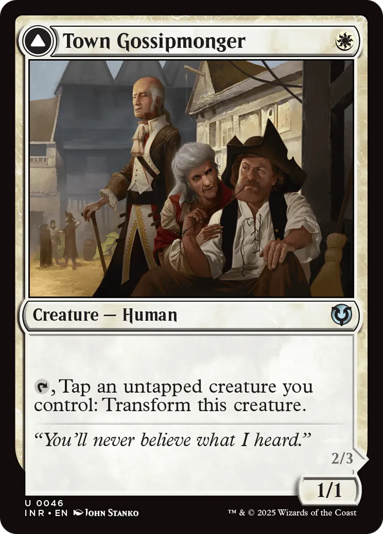 Town Gossipmonger // Incited Rabble — Innistrad Remastered — Magic: The Gathering