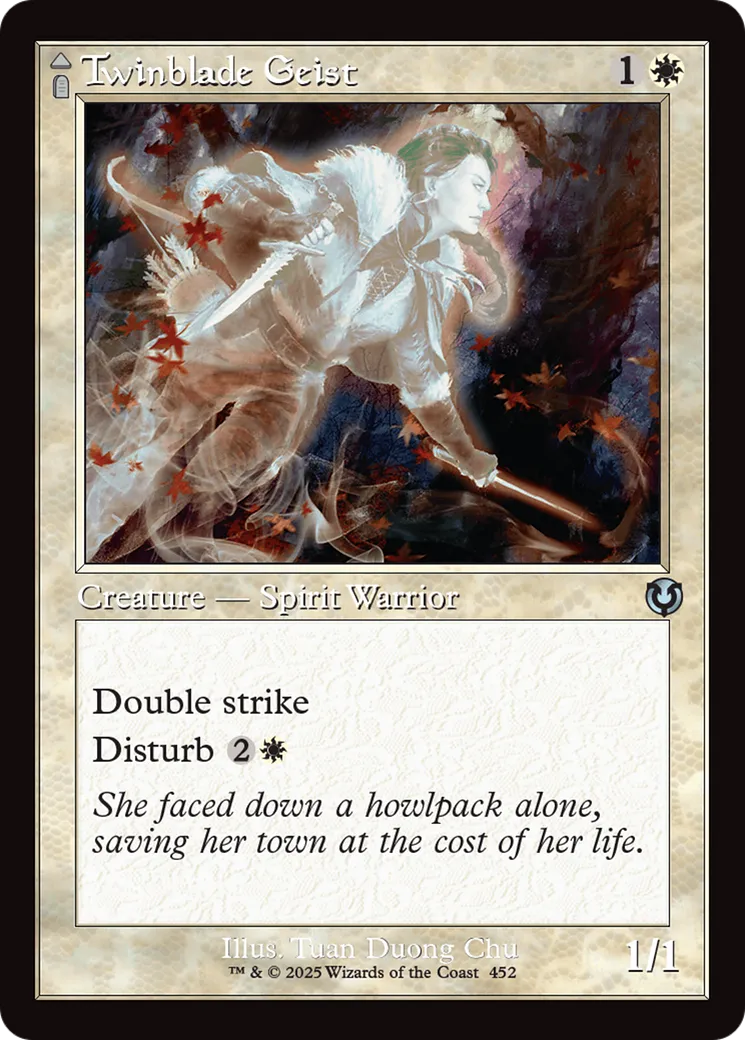 Twinblade Geist // Twinblade Invocation — Innistrad Remastered — Magic: The Gathering