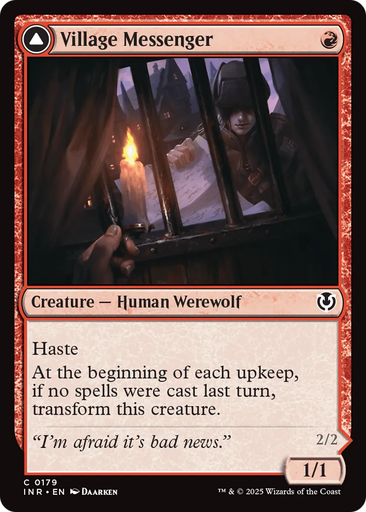 Messagère du village // Intruse du lever de lune — Innistrad Remastered — Magic: The Gathering