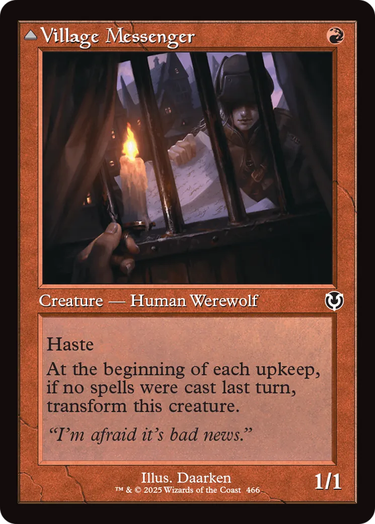 Village Messenger // Moonrise Intruder — Innistrad Remastered — Magic: The Gathering